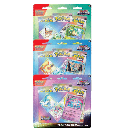 Scarlet & Violet: Prismatic Evolutions - Tech Sticker Collection [Set of 3]